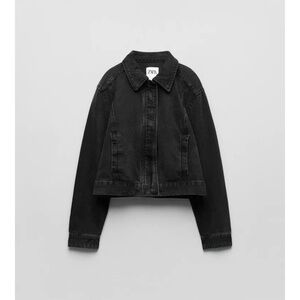 Zara Denim Bomber Jacket